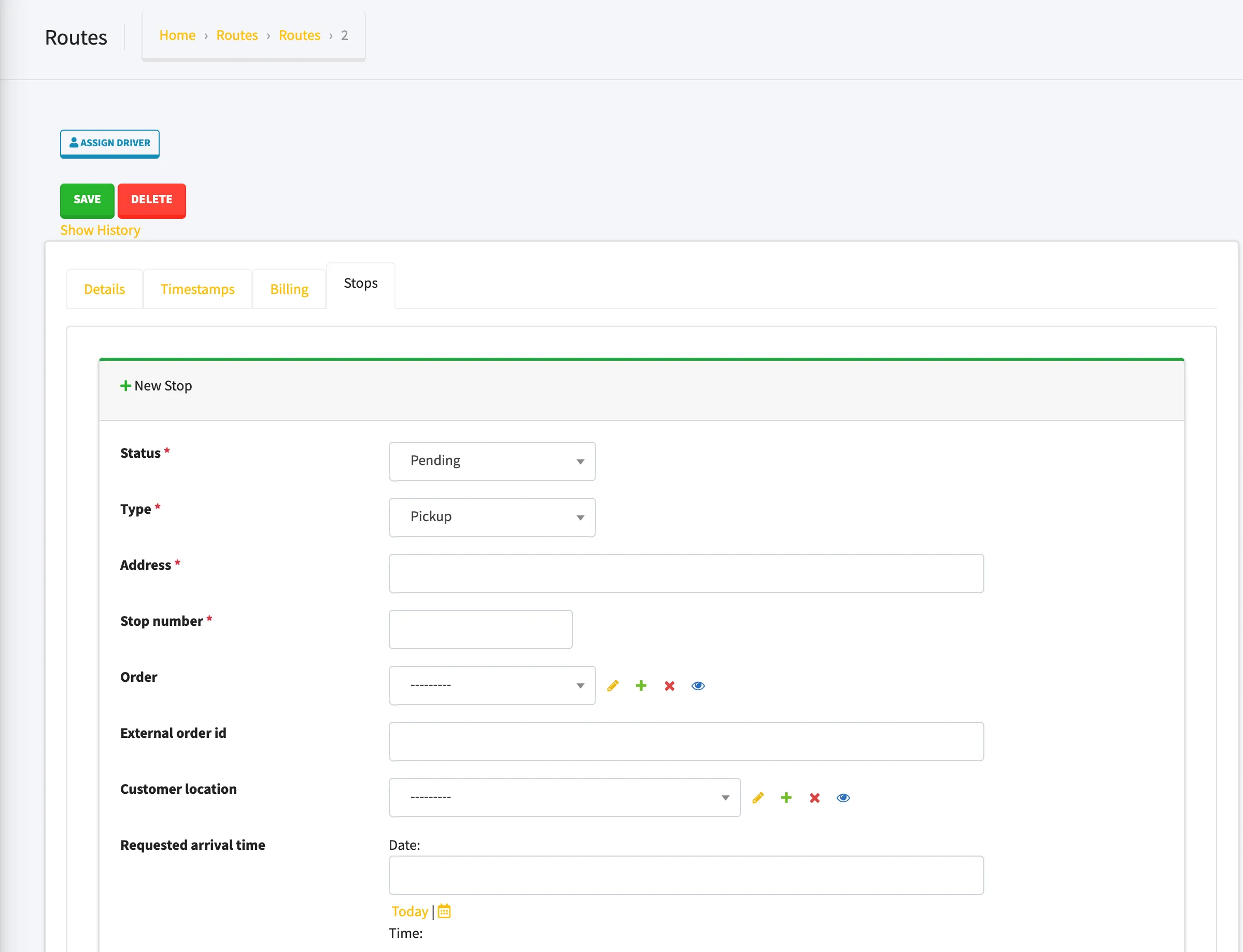 Welcome page