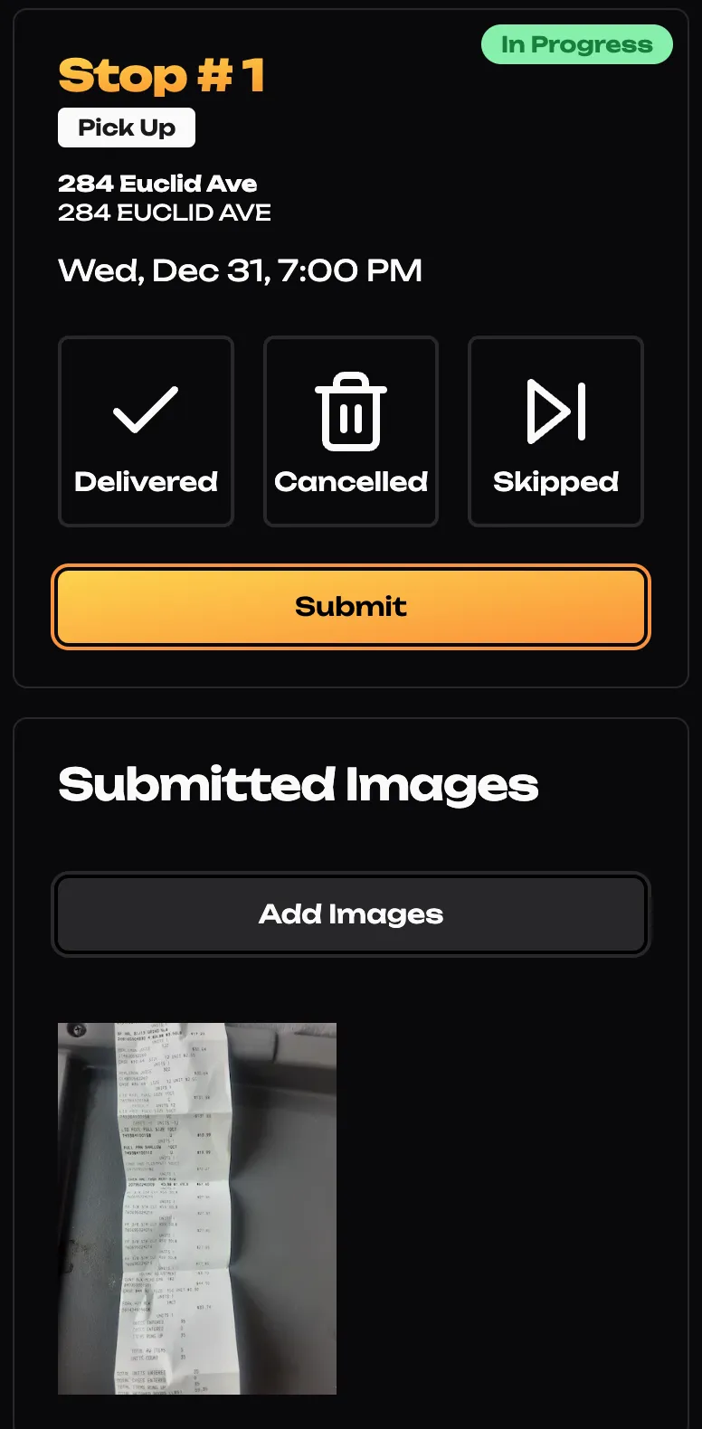 Welcome page
