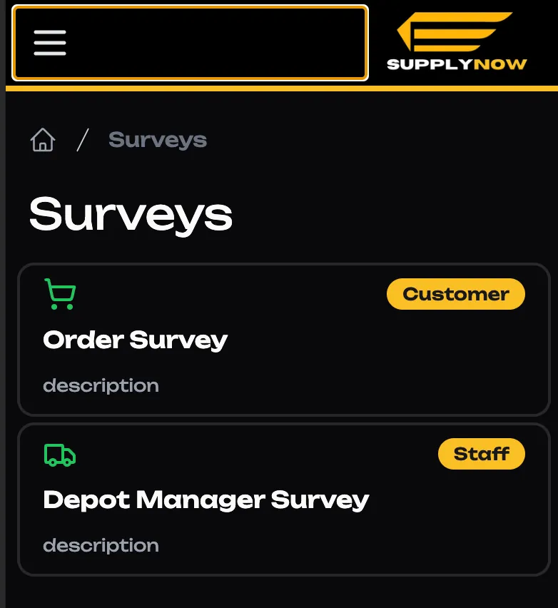 Welcome page